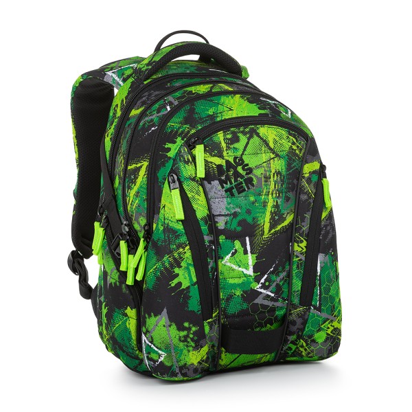 Plecak młodzieżowy BAG 23 A - zielono-czarny